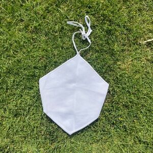 Aritzia White Ribbed Tank Top